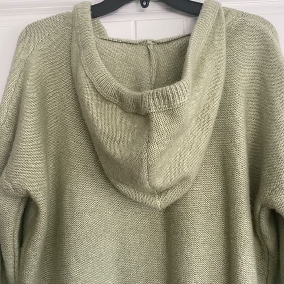 Joie Oversized Hoodie Sweater w/ Drawstring Pistachio Green Size Small Ptp 22" - Picture 5 of 6